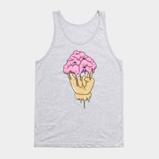 Metal Melted Brain Monster Tank Top